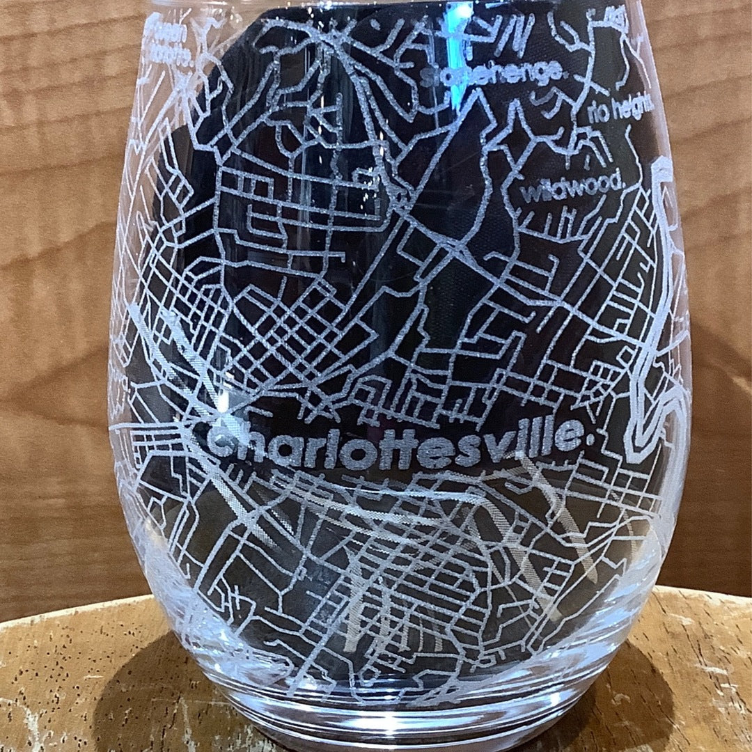 Charlottesville Stemless Wine Glass