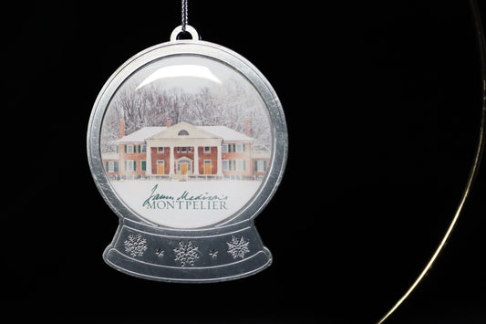 Pewter Snow Globe Ornament