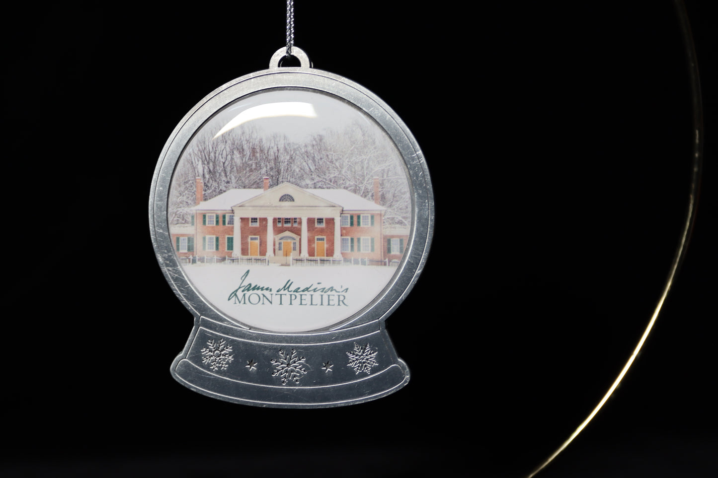 Pewter Snow Globe Ornament