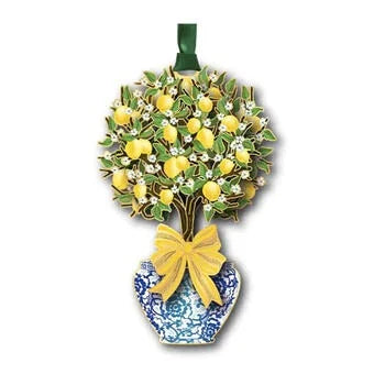 Lemon Tree Topiary Ornament